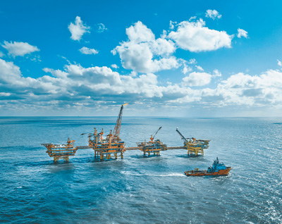 渤海首个千亿方大气田Ⅰ期开发项目投产