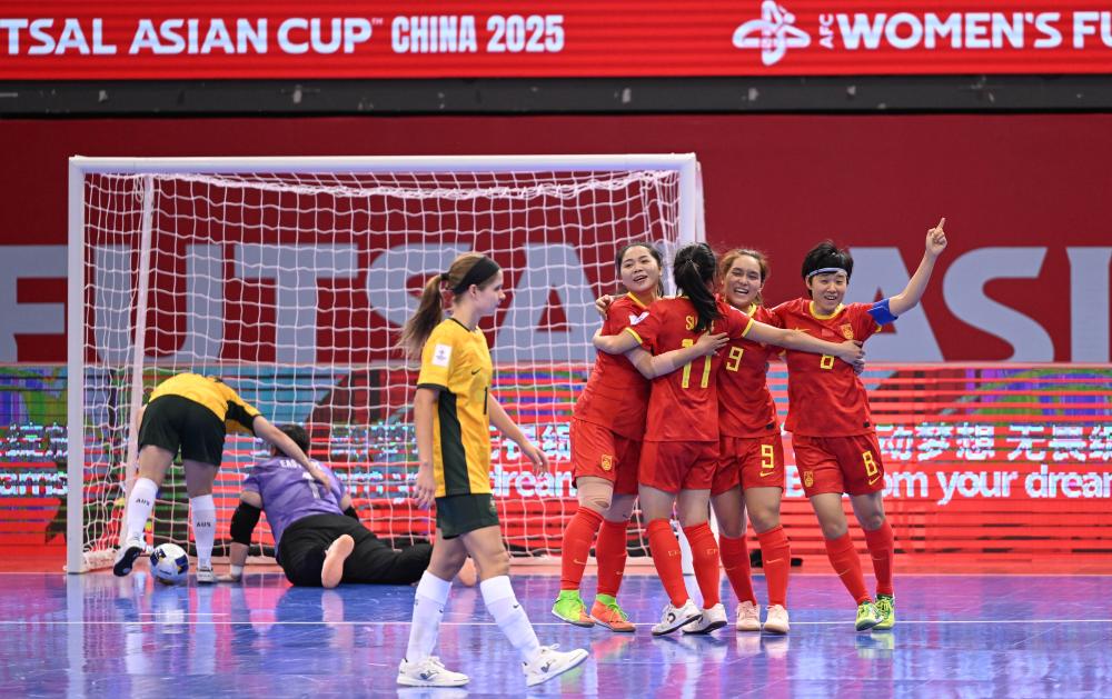 女子五人制足球亚洲杯中国队取“开门红”