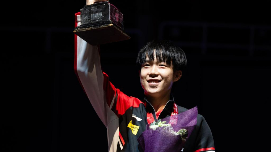 王楚钦首夺世乒赛男单冠军