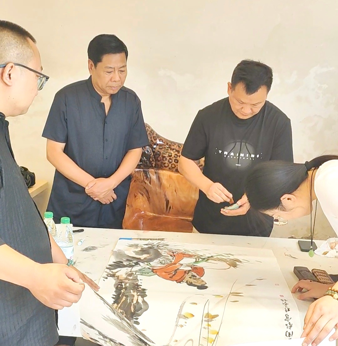 王蔚波周毅等在长垣市进行书画艺术创作交流